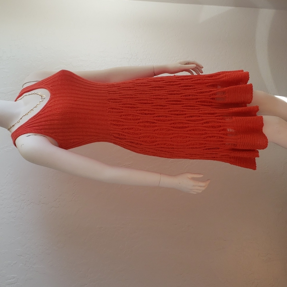 By CYNTHIA ROWLEY Knit Orange Dress